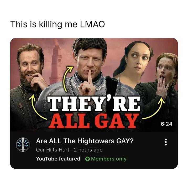 This is killing me LMAO 坐 THEY'RE ALL GAY Are ALL The Hightowers GAY? Our Hilts Hurt 2 hours ago • YouTube featured Members only 6:24