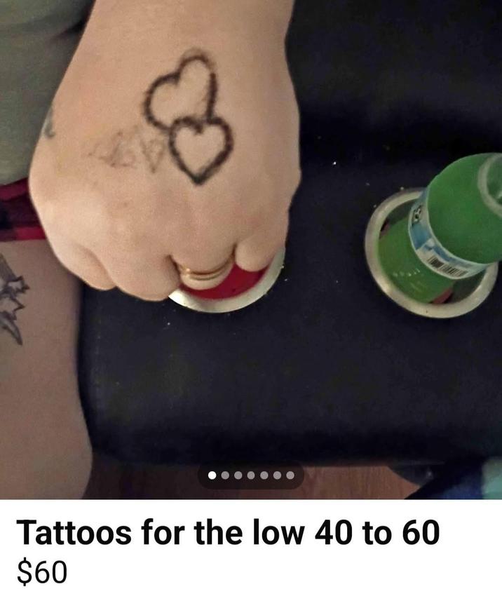 8 Tattoos for the low 40 to 60 $60