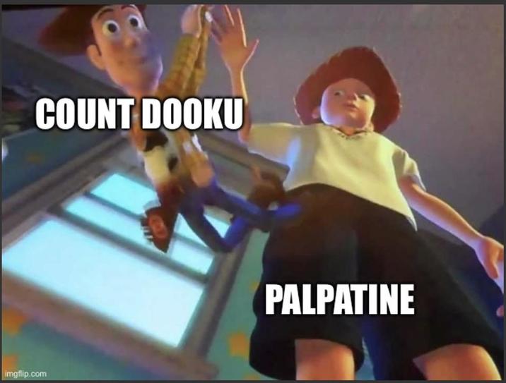COUNT DOOKU imgflip.com PALPATINE