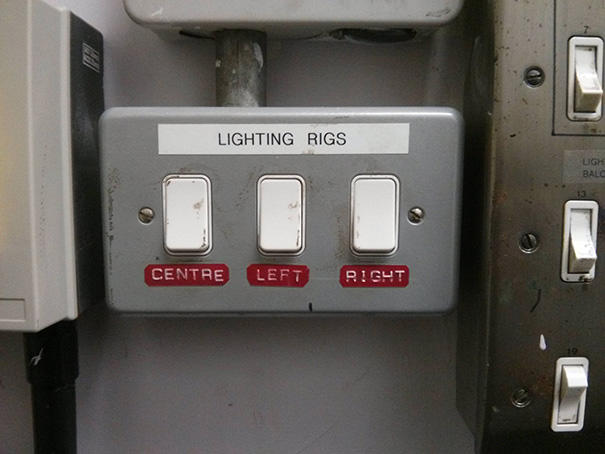LIGHTING RIGS CENTRE LEFT RIGHT LIGHT BALC 13