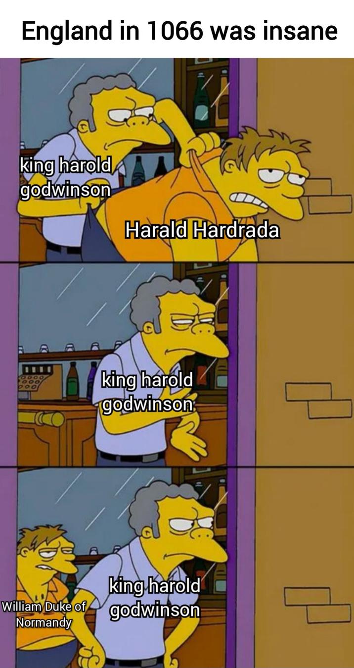 England in 1066 was insane king harold godwinson Harald Hardrada king harold godwinson king harold William Duke of godwinson Normandy