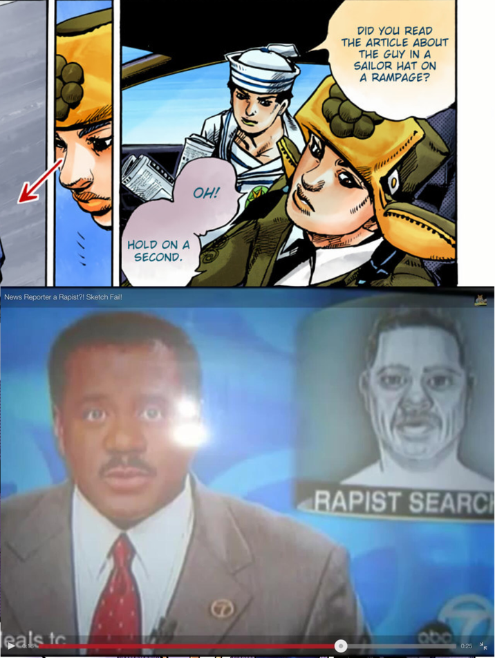 News Reporter a R-----?! Sketch Fail! eals to HOLD ON A SECOND. OH! DID YOU READ THE ARTICLE ABOUT THE GUY IN A SAILOR HAT ON A RAMPAGE? R----- SEARCH abo 0:25