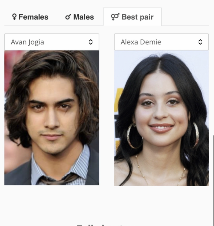 ? Females ở Males Q* Best pair Avan Jogia Alexa Demie <>
