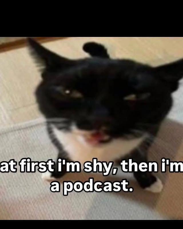 at first i'm shy, then i'm a podcast.