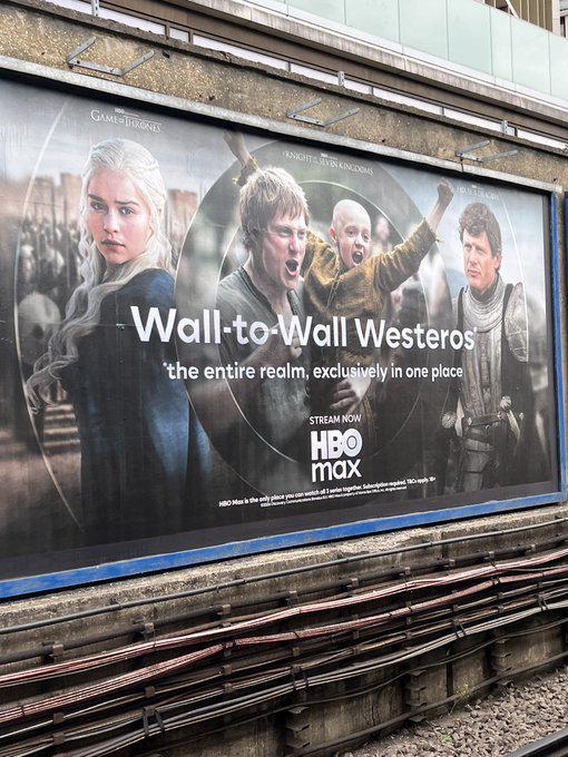 GAME THRONES KNIGHT SEVEN KINGDOMS Wall-to-Wall Westeros 'the entire realm, exclusively in one place HBO Mathe STREAM NOW HBO max