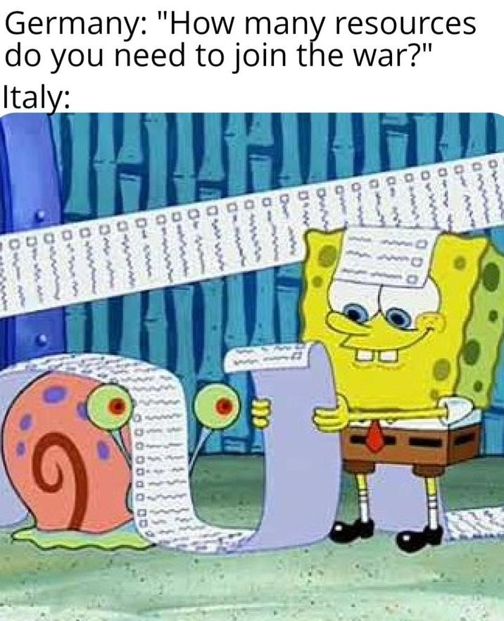 Germany: "How many resources do you need to join the war?" Italy: www