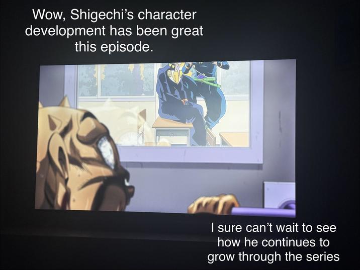 Wow, Shigechi's character development has been great this episode. I sure can't wait to see how he continues to grow through the series