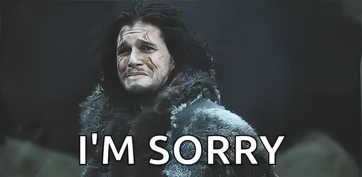 I'M SORRY