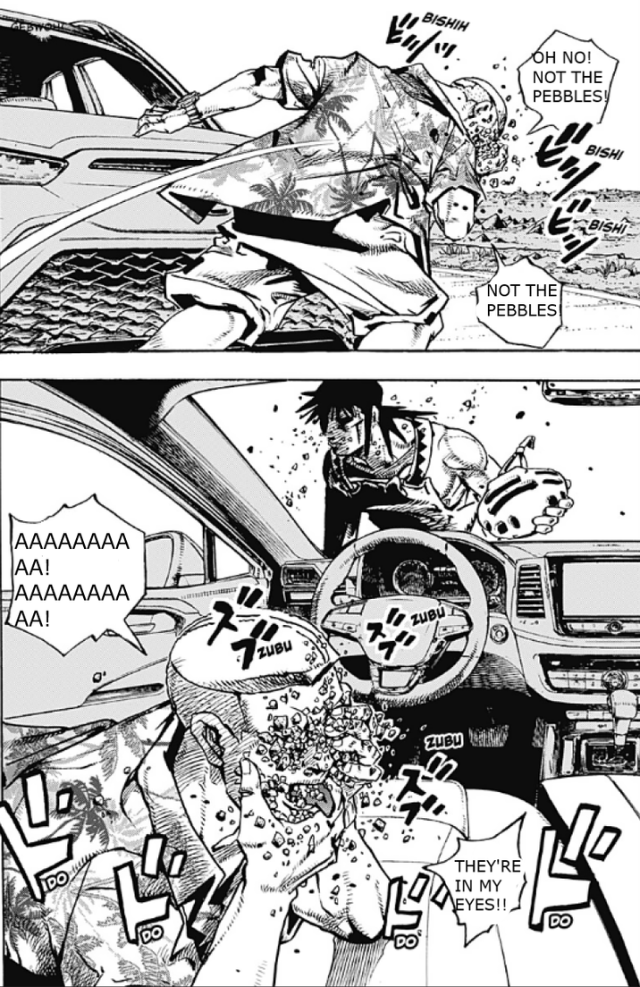 AAAAAAAA AA! AAAAAAAA ZAA! IDO BISHIH OH NO! NOT THE PEBBLES! ZUBU ZUBU ZUBU NOT THE PEBBLES THEY'RE IN MY EYES!!, DO BISHI BISHI