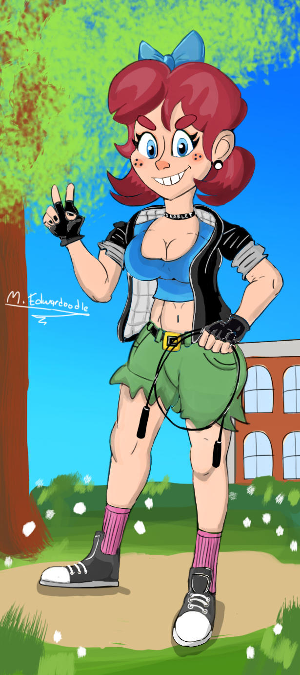 Presentando a la pariente lejana de la princesa Daisy, Rufina Saltos

The K is for Keep it  UP! 

and sKips