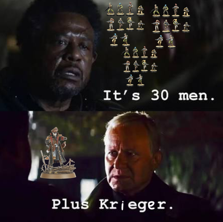NAAN HF Dr It's 30 men. Plus Krieger.
