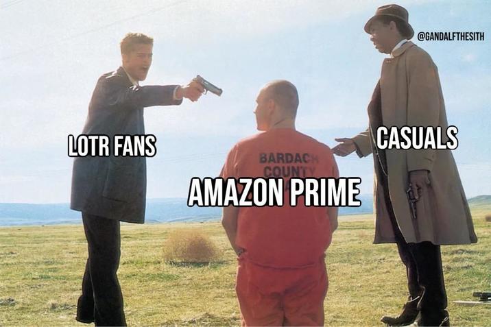 LOTR FANS @GANDALFTHESITH BARDACH COUNTY AMAZON PRIME CASUALS