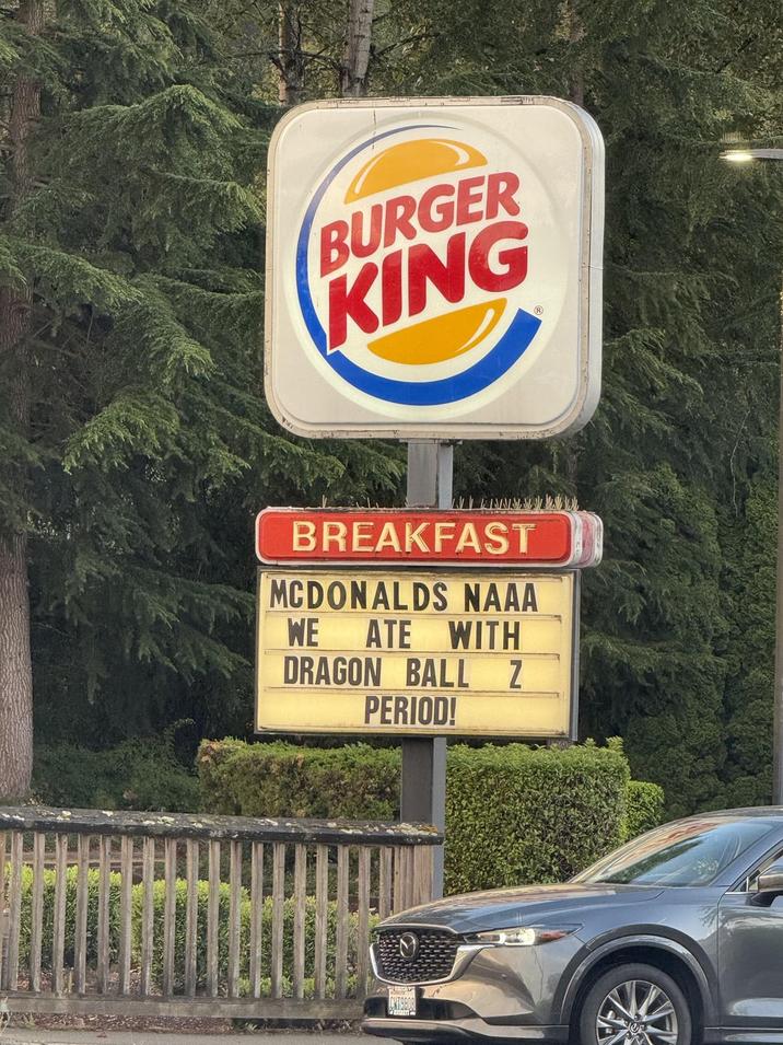 BURGER KING BREAKFAST MCDONALDS NAAA WE ATE WITH DRAGON BALL Z PERIOD! VEGANAL