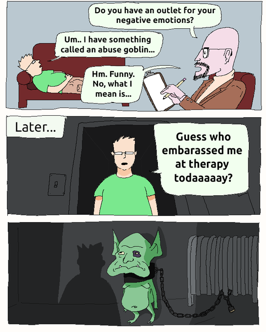 The first Abuse Goblin comic. Created by Vost.