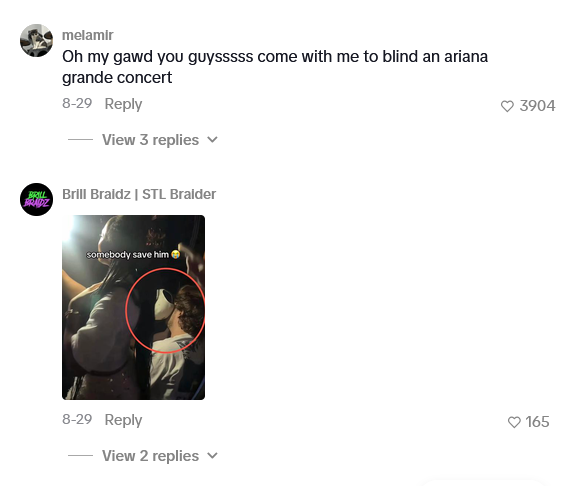 melamir Oh my gawd you guysssss come with me to blind an ariana grande concert 8-29 Reply View 3 replies BRILL Brill Braidz | STL Braider BRADZ somebody save him 8-29 Reply View 2 replies ✓ 3904 165