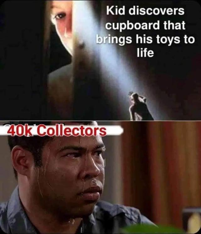 Kid discovers cupboard that brings his toys to life 40k Collectors