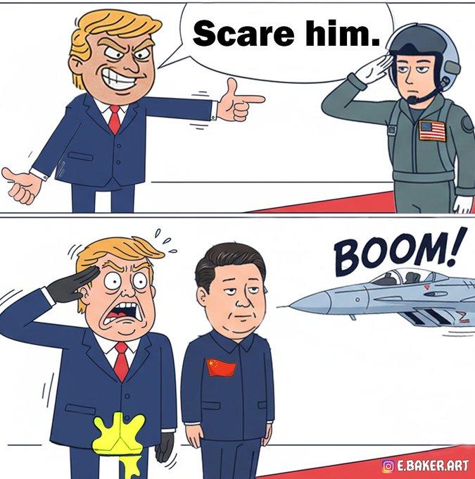 Scare him. BOOM! E.BAKER.ART