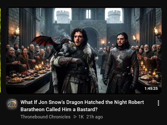 What If Jon Snow's Dragon Hatched the Night Robert Baratheon Called Him a Bastard? Thronebound Chronicles 1K 21h ago 1:45:25