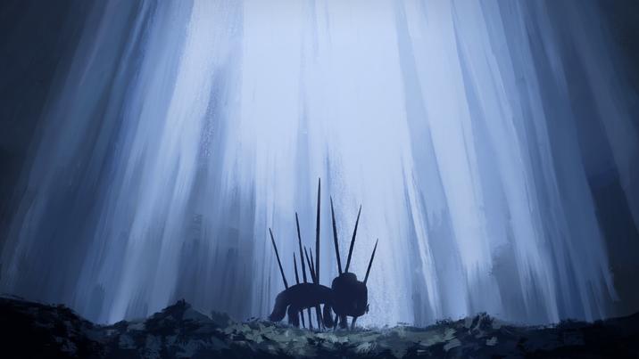 Based on this scene from The End of Evangelion (1997):

!https://64.media.tumblr.com/tumblr_m00uvfxChx1rpvs0oo10_500.gifv!