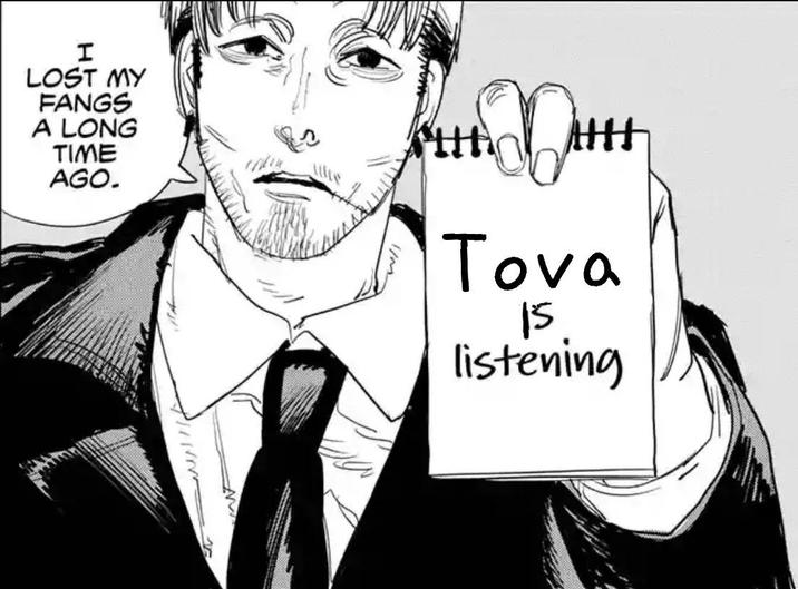 I LOST MY FANGS A LONG TIME AGO. Tova 15 listening