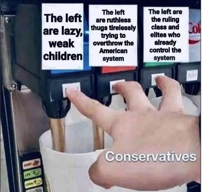 The left The left are ruthless are lazy, thugs tirelessly weak children trying to overthrow the American system The left are the ruling class and Co Sol elites who already control the system PUSH OKRRY Conservatives M