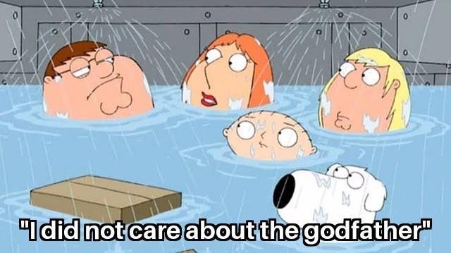 "I did not care about the godfather"