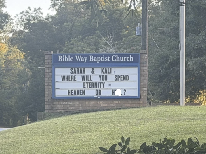 Bible Way Baptist Church SARAH & KALI, WHERE WILL YOU SPEND ETERNITY- HEAVEN OR H?