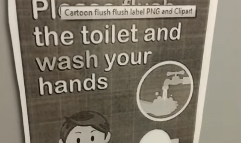 PI Cartoon flush flush label PNG and Clipart the toilet and wash your hands
