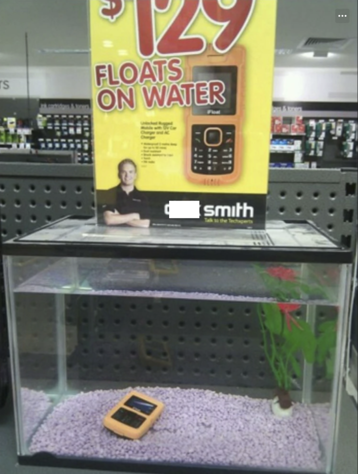 S FLOATS ON WATER smith Talk