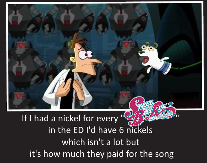 16111 If I had a nickel for every " TEEL in the ED I'd have 6 nickels which isn't a lot but it's how much they paid for the song