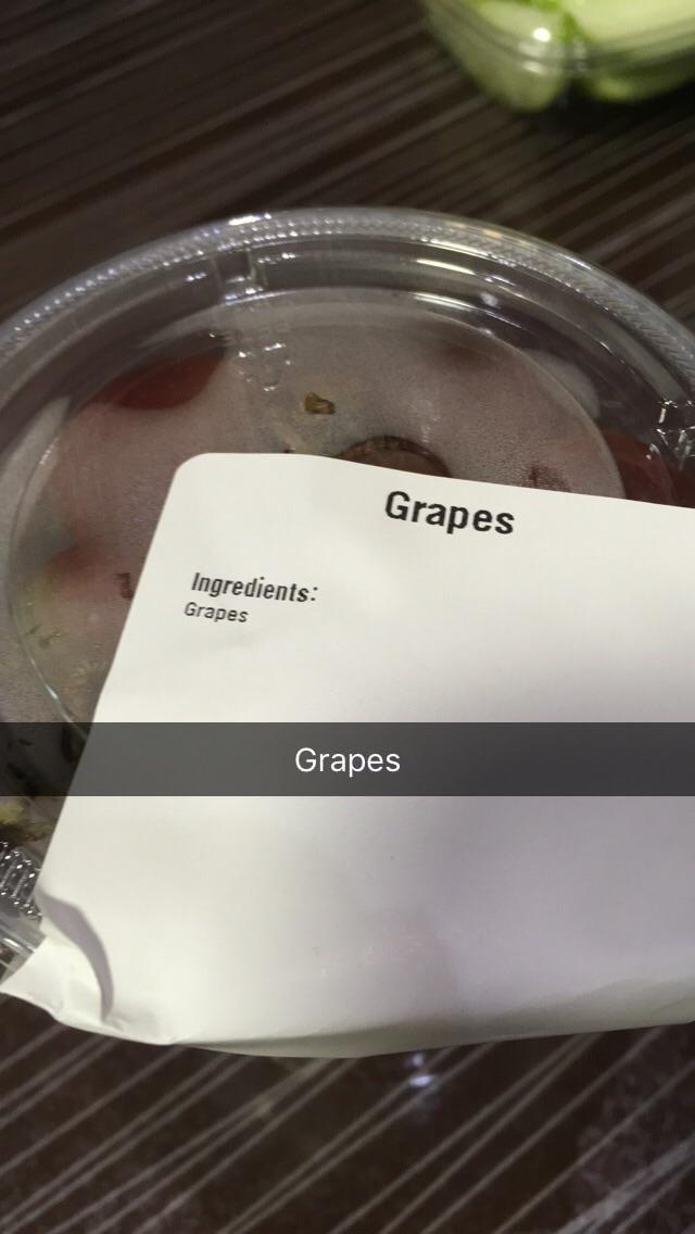 Ingredients: Grapes Grapes Grapes