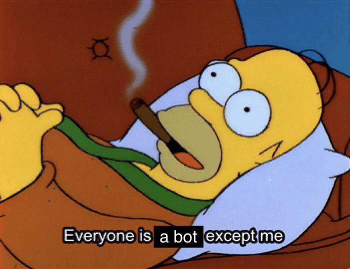 Everyone is a bot except me