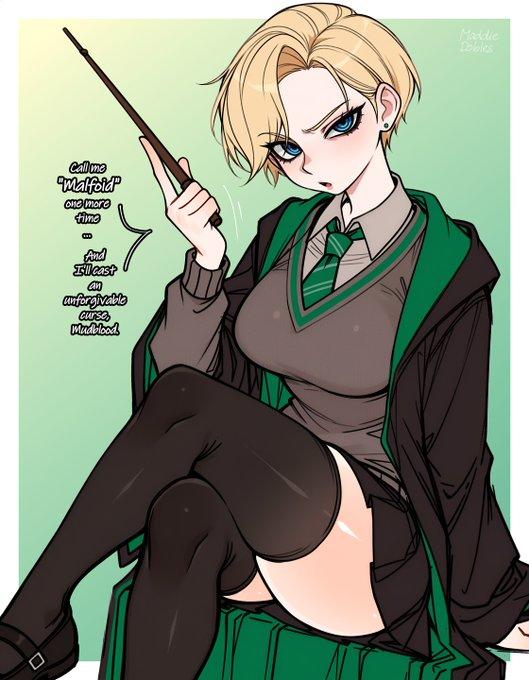 Call me "Malfoid" One more time 8 And I'll cast unforgivable Curse, Mudblood Maddie Dololes D