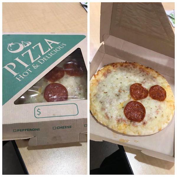 es PIZZA HOT & DELICIOUS $ PEPPERONI CHEESE