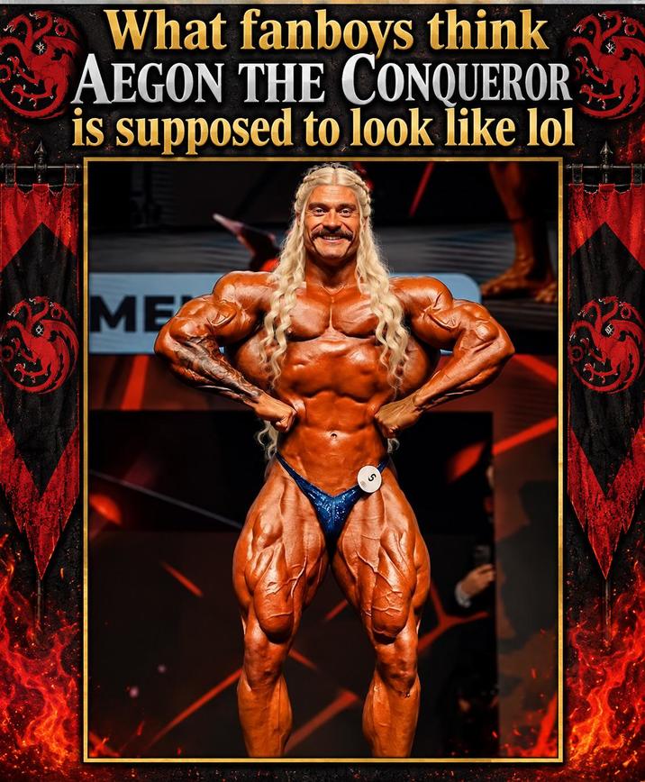 What fanboys think AEGON THE CONQUEROR is supposed to look like lol ME 5