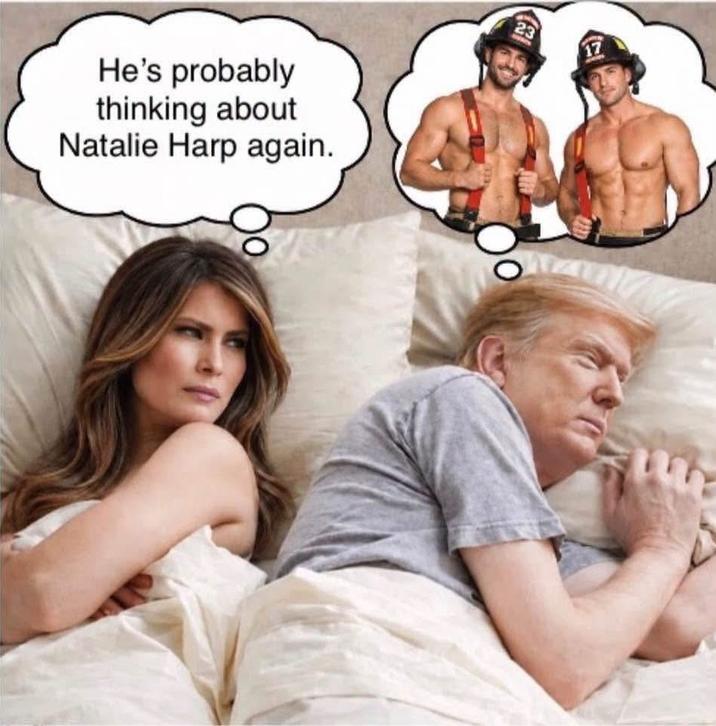 Honestly, would anything about this be surprising? Donald please! It's okay for you to come clean in current year. Why lie or try to hide? But as long as Melania doesn't know about your "Bubba" she will suspect that you have other women on your mind.