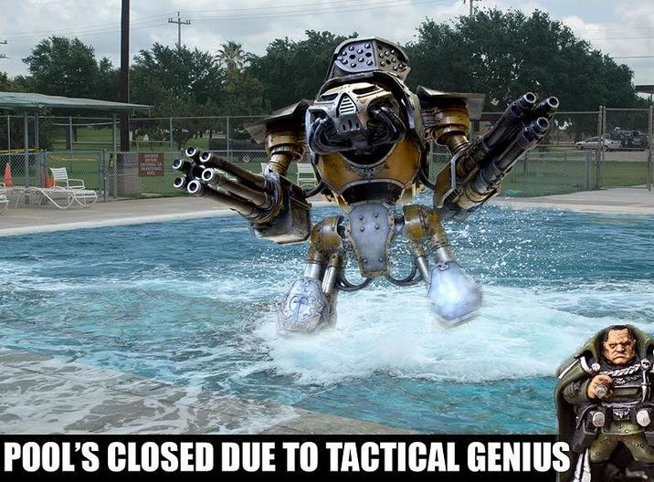 SHOWER POOL'S CLOSED DUE TO TACTICAL GENIUS