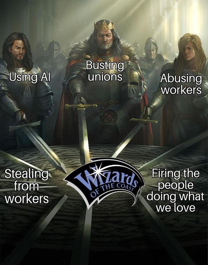 Using Al Busting unions Abusing workers Stealing from workers Lards Firing the OF THE COAST people doing what we love