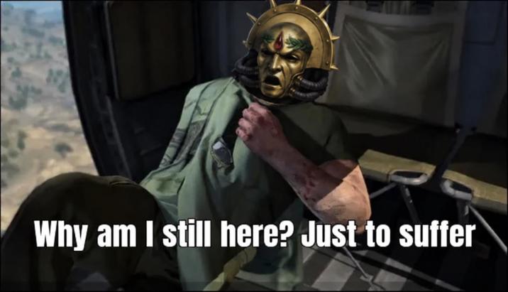 Why am I still here? Just to suffer