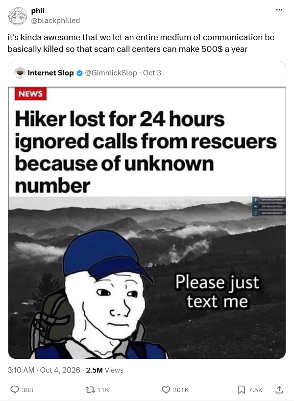 it's kinda awesome that we let an entire medium of communication be ...