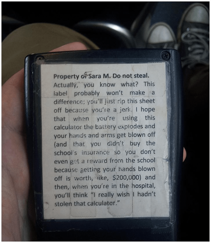Calculator protection sticker | Know Your Meme