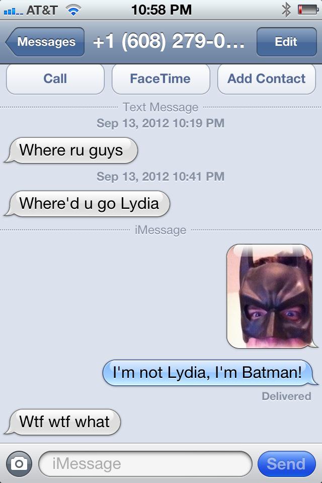 no lydia here only