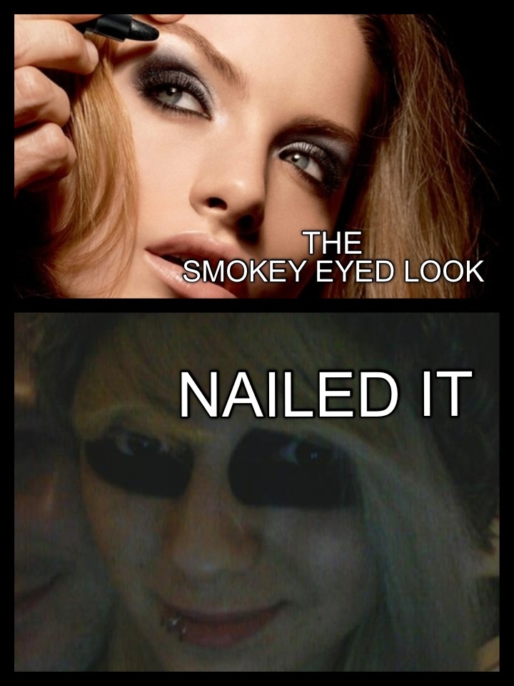 THE SMOKEY EYED LOOK NAILED IT