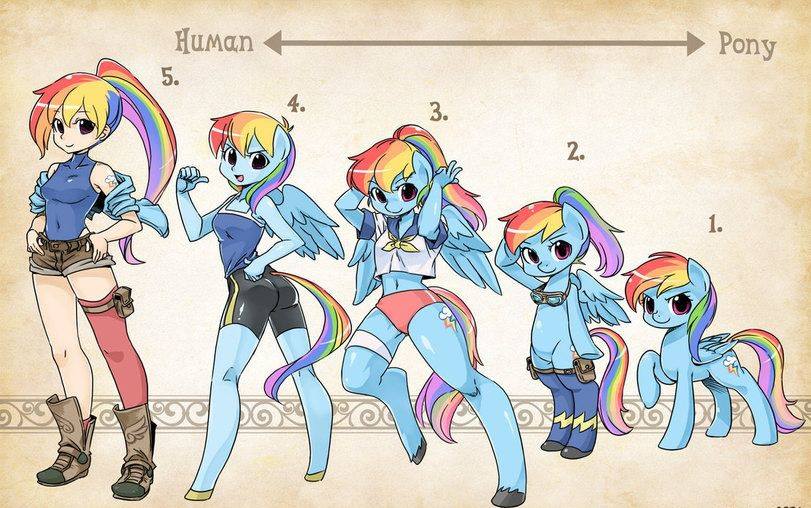 Pony HuMan 5. 4. 3. 2. 1.