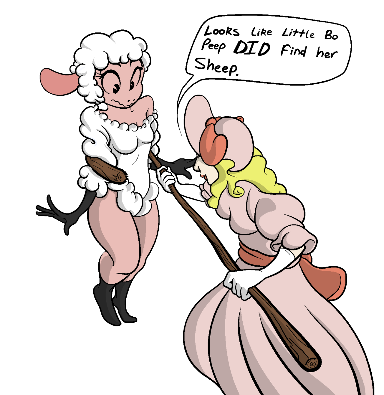 Bo peep shepherd's crook