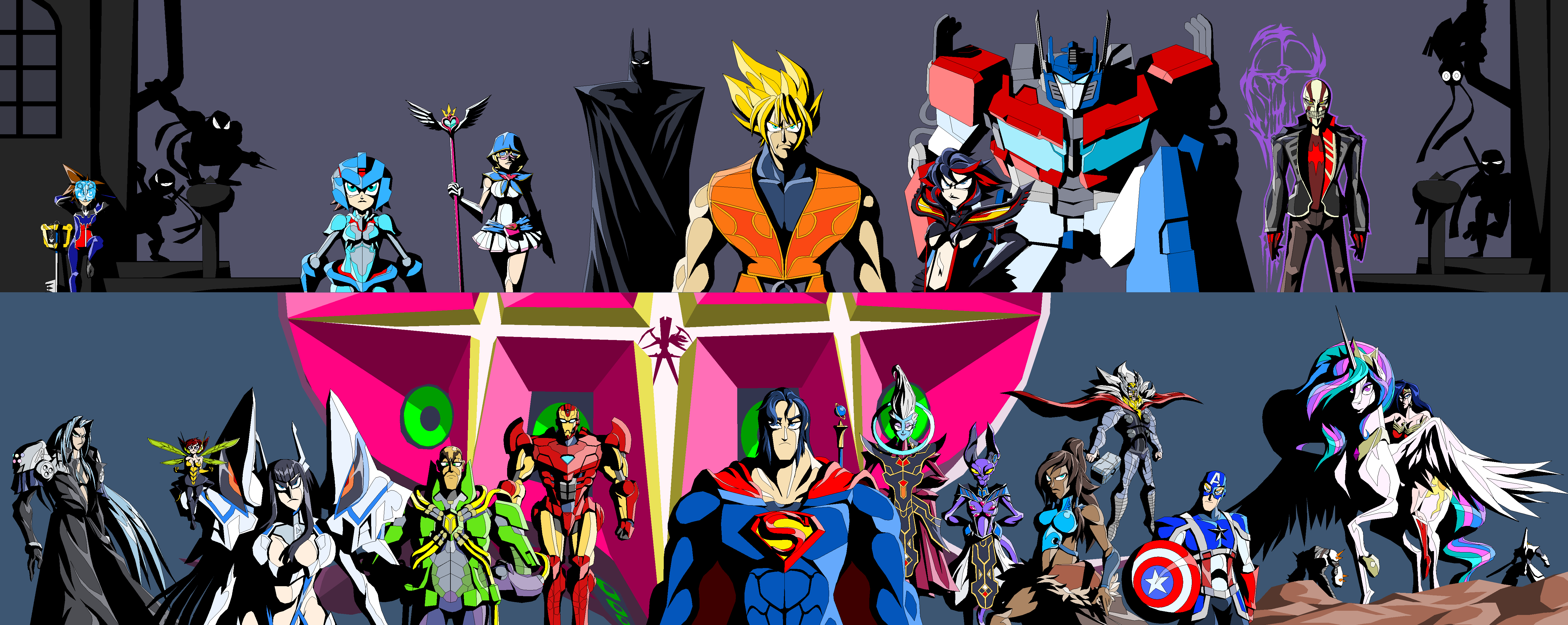 <a href="http://tyrranux.deviantart.com/art/Fan-Fiction-Fuel-Bat-Pack-550292800">Fan Fiction Fuel - Bat Pack</a>
<a href="http://tyrranux.deviantart.com/art/Fan-Fiction-Fuel-Super-Avengers-551333690">Fan Fiction Fuel - Super Avengers</a>
You'll have to go to my DeviantART entries to read the accompanying paragraphs I made for both images, turns out KYM's note limit is 1,500 characters. Candy ass pansy system, I've read Youtube comments that had three times that many characters......