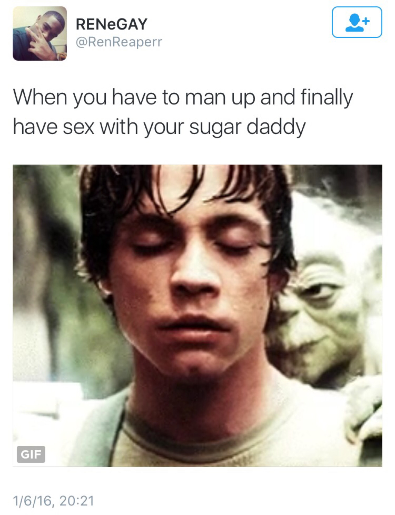 When you have to man up and finally have sex with your sugar daddy | Star  Wars | Know Your Meme