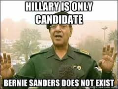 HILLARYISONLY CANDIDATE BERNIE SANDERS DOES NOT EXIST