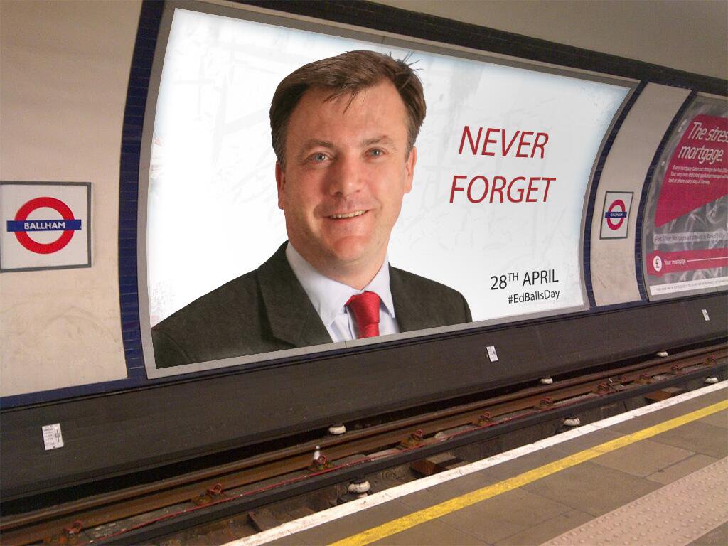 NEVER FORGET The stra mortyage BALLHAM 28TH APRIL #EdBallsDay