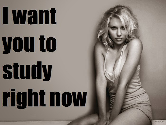 Scarlett Johansson Wants You to Study. 